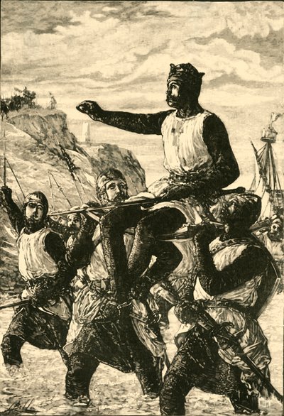 罗杰·吉斯卡德（Roger Guiscard）于1890年在西西里岛着陆，1890年。 作者 不明