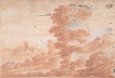 景观，17世纪。 作者 不明