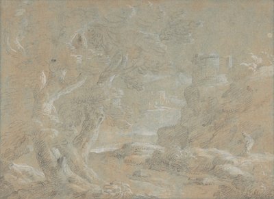 景观，17世纪。 作者 不明