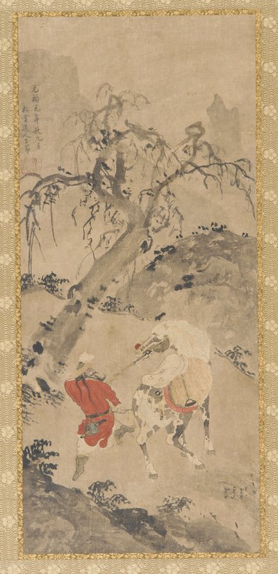 景观：斑驳的马和骑手，16世纪。 作者 不明