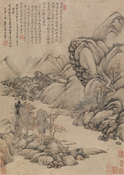 景观：中秋前夕，建于1686年。 作者 不明