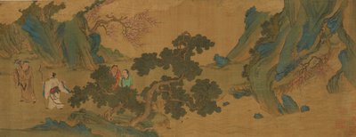 山中的道教仙人景观，明或清代，17世纪。 作者 不明