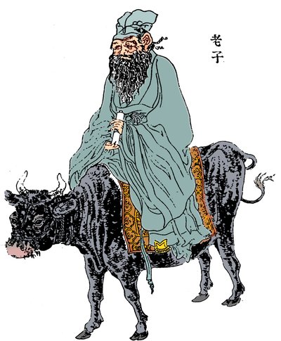 老子，中国古代哲学家，道家的灵感，十九世纪末 作者 不明