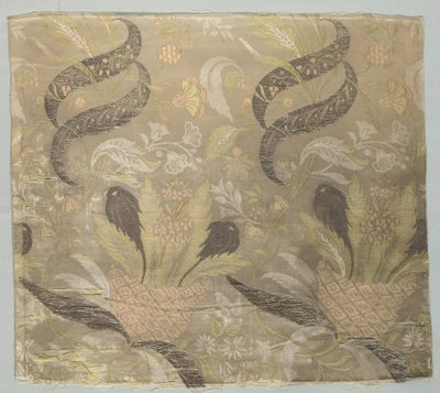 大型花卉图案，1830-1899年。 作者 不明