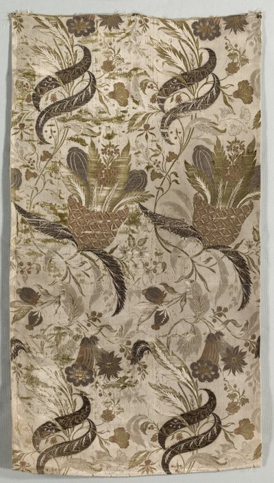 大型花卉图案，1830-1899年。 作者 不明