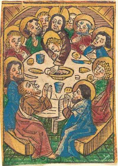 最后的晚餐，约1490年。 作者 不明