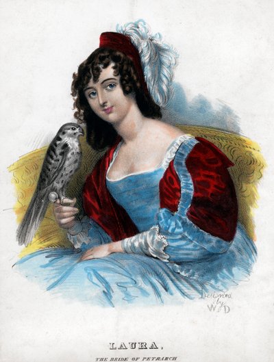 劳拉（Petraarch的新娘），c1770-1840年 作者 不明