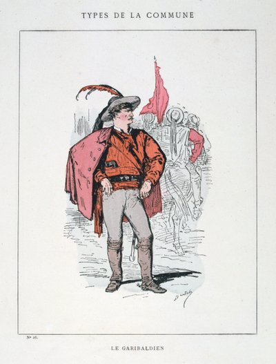 加里波第人，巴黎公社，1871年。 作者 不明
