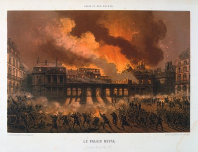1871年5月24日，巴黎公社，皇宫 作者 不明