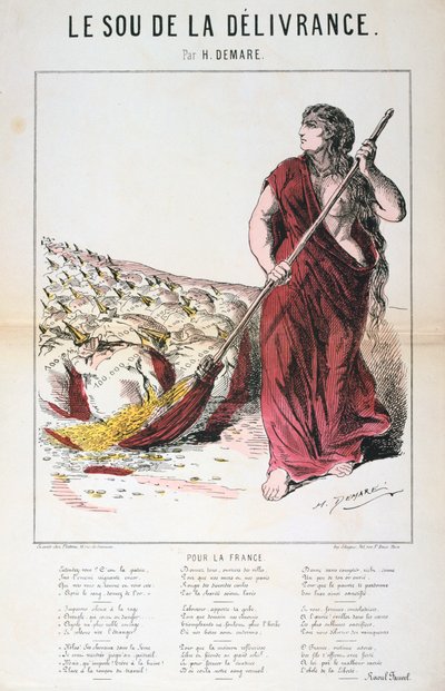Sou de la Delivrance漫画和歌名，普法战争，1870-1871年 作者 不明