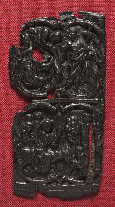 皮革面板c。 1350-1400。 作者 不明