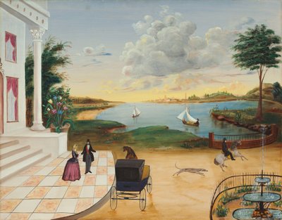 离开庄园，约1850-1855年。 作者 不明