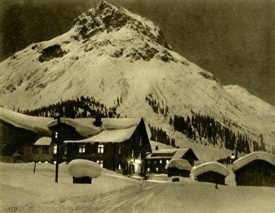 奥地利阿尔贝格河畔莱赫，约摄于1935年。 作者 不明