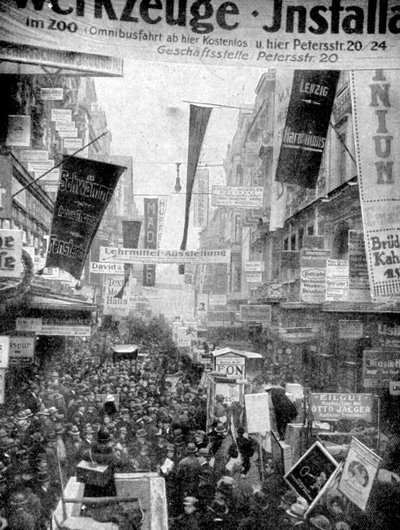 莱比锡伟大的广告大游行，德国莱比锡，1922年 作者 不明