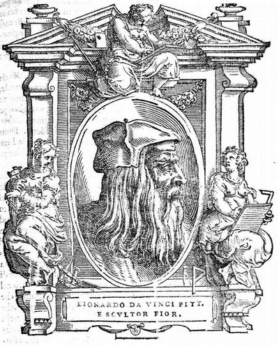 达芬奇（Leonardo da Vinci）。来自：乔治·瓦萨里（Giorgio Vasari），《最优秀的意大利画家，雕塑家和建筑师的生平》，1568年 作者 不明
