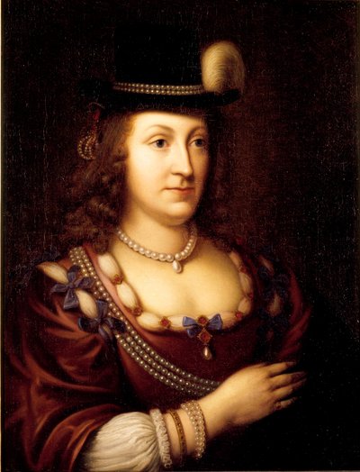 列奥诺拉·克里斯蒂娜（Leonora Christina），伯爵夫人·乌尔菲特伯爵夫人1621-1698，1650。 作者 Unbekannt