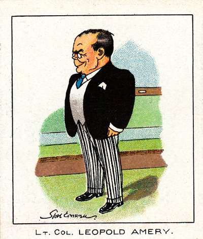 利奥波德·查尔斯·莫里斯·斯坦内特·阿默里1873-1955年，英国保守党政治家，1929年 作者 不明