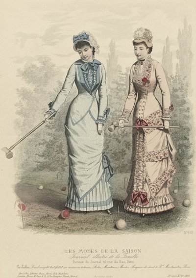 本季时尚，插图家庭杂志，1880年。 作者 不明