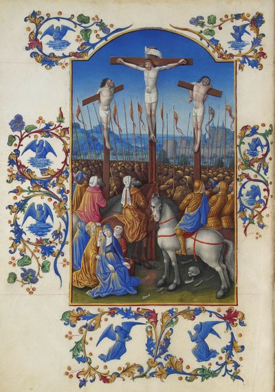 Les Très Riches Heures du Duc de Berry, Folio 152v - The Crucifixion 作者 不明