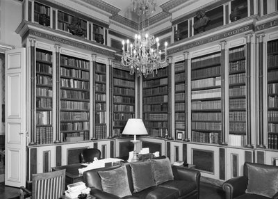 图书馆，英国大使馆夏洛斯特酒店 39 Rue de Fauborg Saint Honore, Paris, France, 1964年 作者 不明