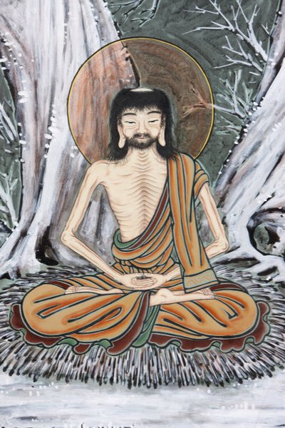 佛陀的生活这位年轻的苦行僧在六年时间里进行了极端的自我折磨，希望能够发现真理，首尔，Coree du Sud 作者 不明