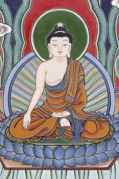 佛祖的生活冥想姿势，首尔，Coree du Sud 作者 不明