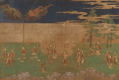 佛陀的生平：佛陀的诞生，十五世纪初。 作者 不明