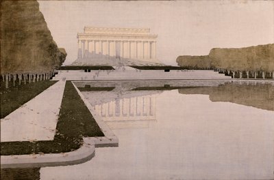 林肯纪念堂，1933-1943。 作者 不明