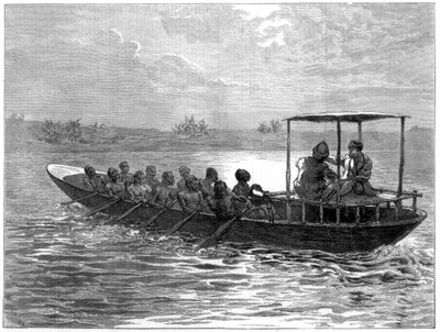 利文斯通和斯坦利从宇治治到鲁西兹河，1871年 作者 不明