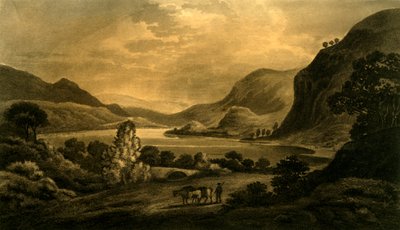 西端卢布奈格湖（1802）。 作者 不明
