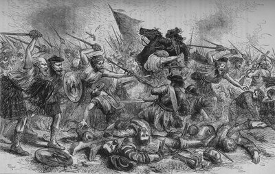 洛基耶斯在基里奇兰基的冲锋，1689年7月27日，c1880 作者 不明