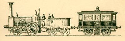 机车和皇家轿车，伦敦和伯明翰铁路，1843年，1930年。 作者 不明