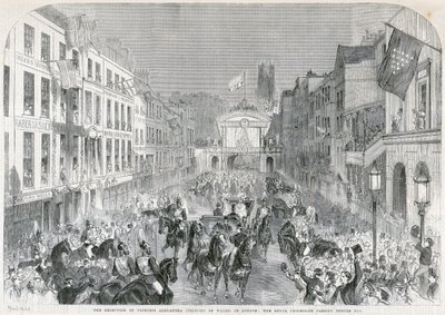 伦敦对亚历山德拉公主的欢迎，1863年 作者 不明