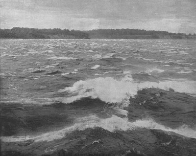 加拿大圣劳伦斯河的Long Sault Rapids，摄于1900年。 作者 不明