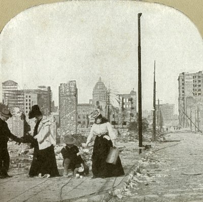 从埃利斯（Ellis）和琼斯（Jones）的一角向东看-高层建筑，《旧金山电话》，1906年。 作者 不明