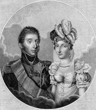 路易·安托万（Louis-Antoine），昂古莱姆公爵和玛丽·特蕾丝公主夏洛特（1799） 作者 不明