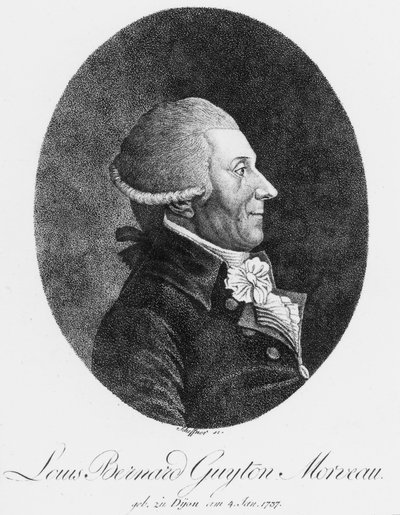Louis Bernard Guyton Morveau，法国化学家和律师，约1800年 作者 不明