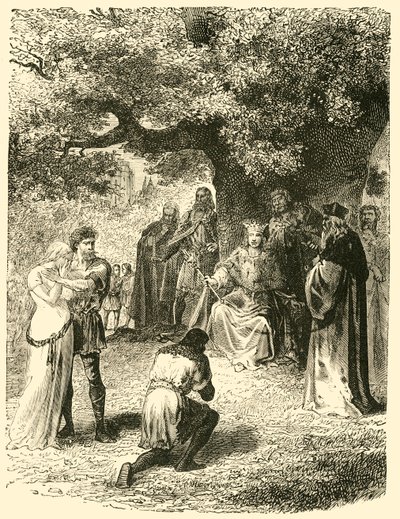 路易九世（Louis IX），《万森森林中的正义》，13世纪，1890年。 作者 不明