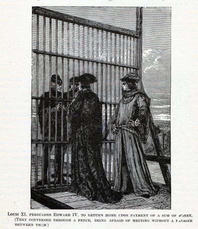 路易十一说服爱德华四世返回一笔钱，1882年 作者 不明