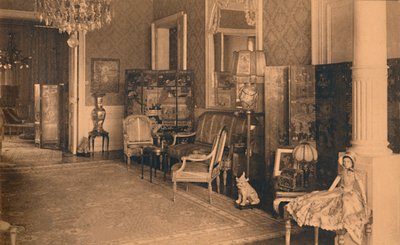1927年，比利时布鲁塞尔古巴大使馆路易十六室。 作者 不明