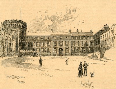 Lower Castle Yard，爱尔兰都柏林，约建于1890年。 作者 不明