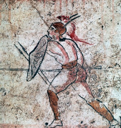 卢卡斯的战士壁画，4世纪 作者 Unbekannt