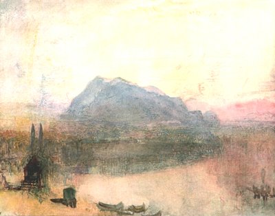 卢塞恩与莱吉人：黎明早期，c1840年代，c1900年。 作者 不明