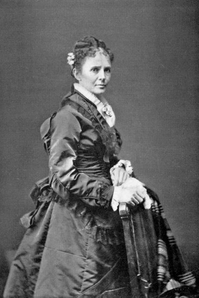Lucretia Garfield，美国总统詹姆斯·A·加菲尔德（James A Garfield）的妻子，19世纪末，1908年 作者 不明