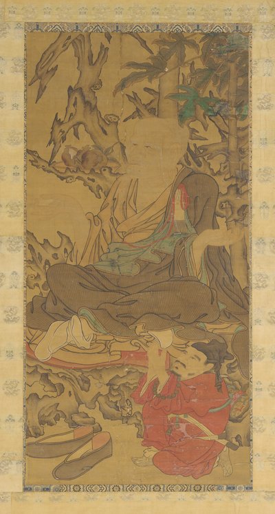 罗汉和随从，1368-1644。 作者 不明