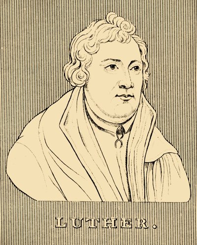 路德（Luther），1483-1546，1830年。 作者 不明