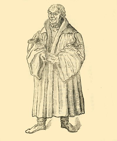 路德讲道，c1500-1520，1890年。 作者 不明