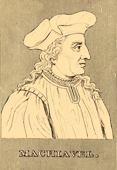马基雅维利（Machiavelli），1469年至1527年，1830年。 作者 不明