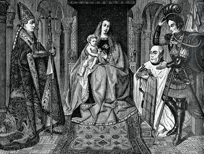 麦当娜和孩子与佳能Joris van der Paele，1436年，1870年 作者 不明