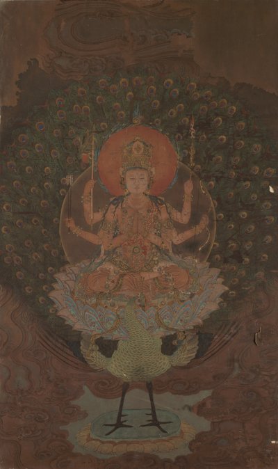 Mahamayuri Kujaku Myoo，1868-1912年。 作者 不明